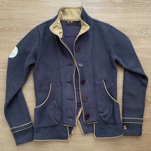 B by Burton Military Style Button Up Mid Weight Jacket Women's Size XS purple